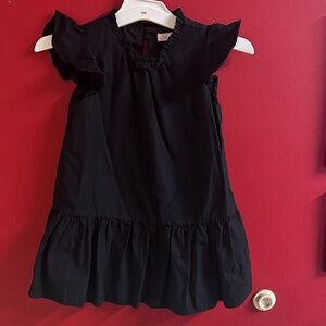 GB Girls Black Ruffle Sleeve Dress size 4 GB Girls